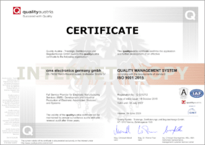 Certificate ISO 9001:2015